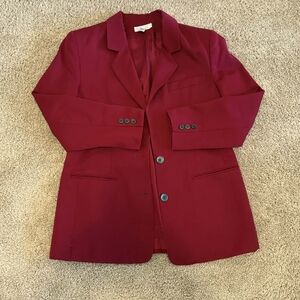 Talbots Deep Red Blazer